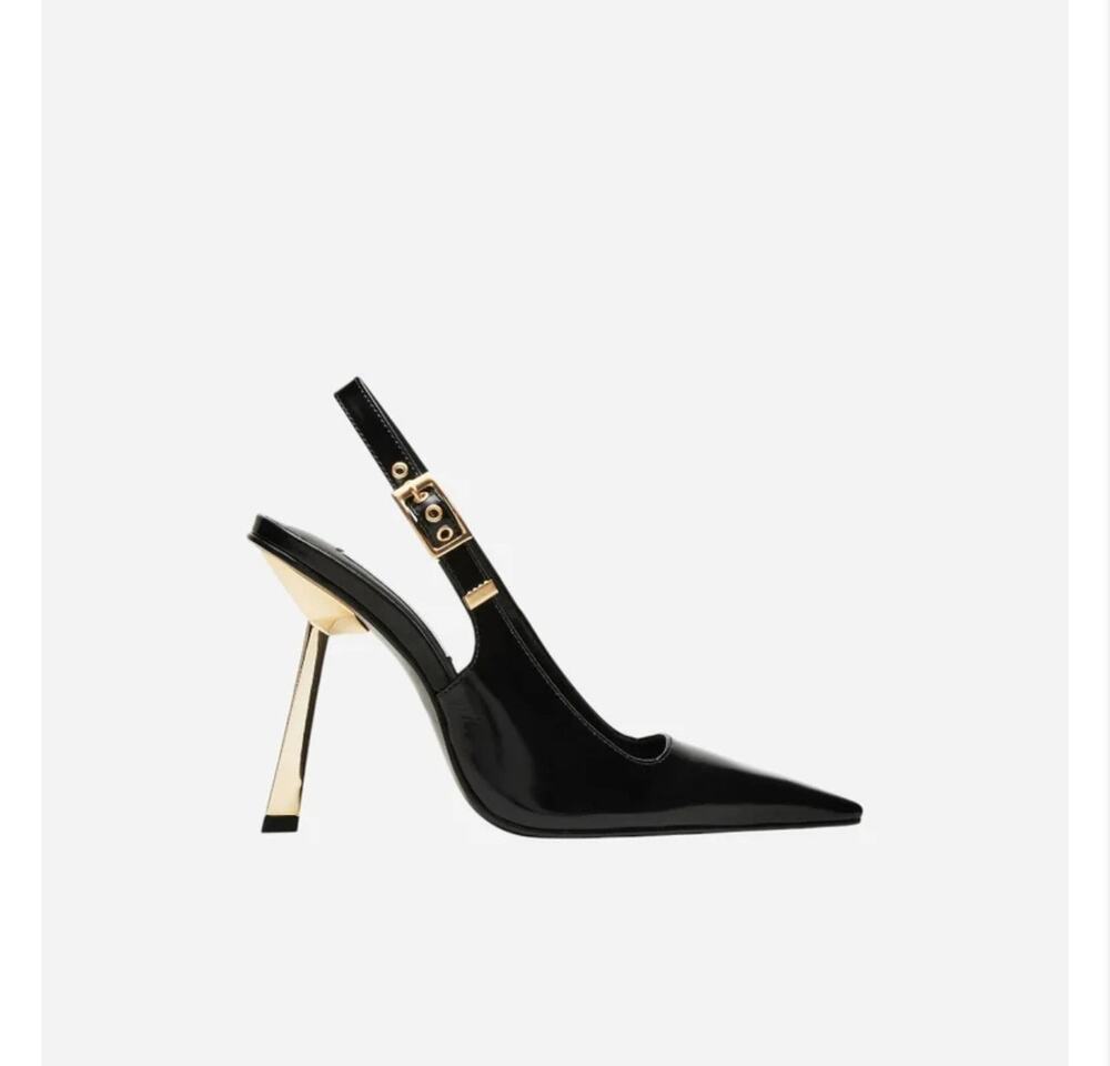 Steve Madden Divine Pump in Black Leather Size 10 ~ BRAND NEW!